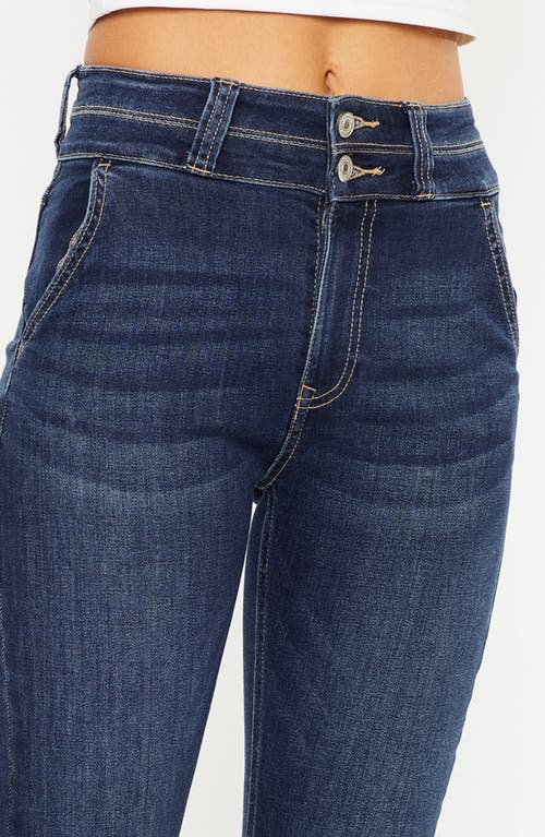 Kancan Matilda High Rise Bootcut Jeans In Blue