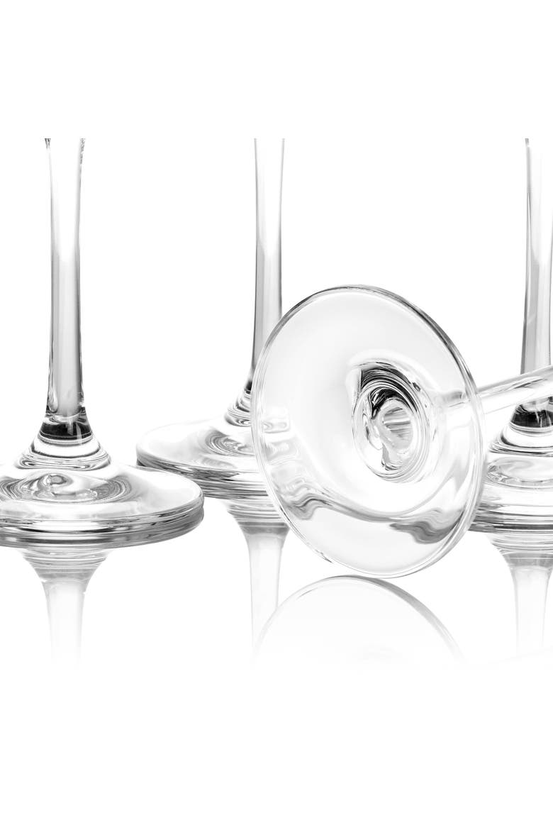 4 Piece 20oz Red Wine Glass Set, Alternate, color, Clear