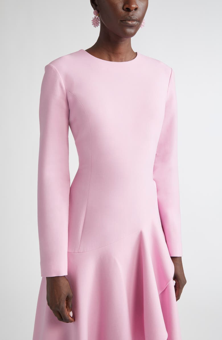 Oscar de la Renta Beaded Flower Clip-On Earrings, Alternate, color, Lily