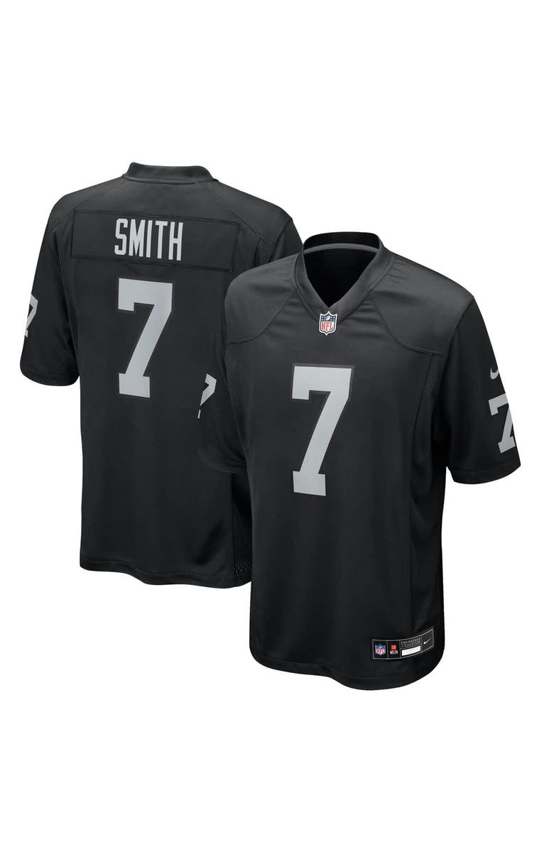 Nike Men
s Nike Geno Smith Black Las Vegas Raiders Game Player Jersey, Main, color, Black