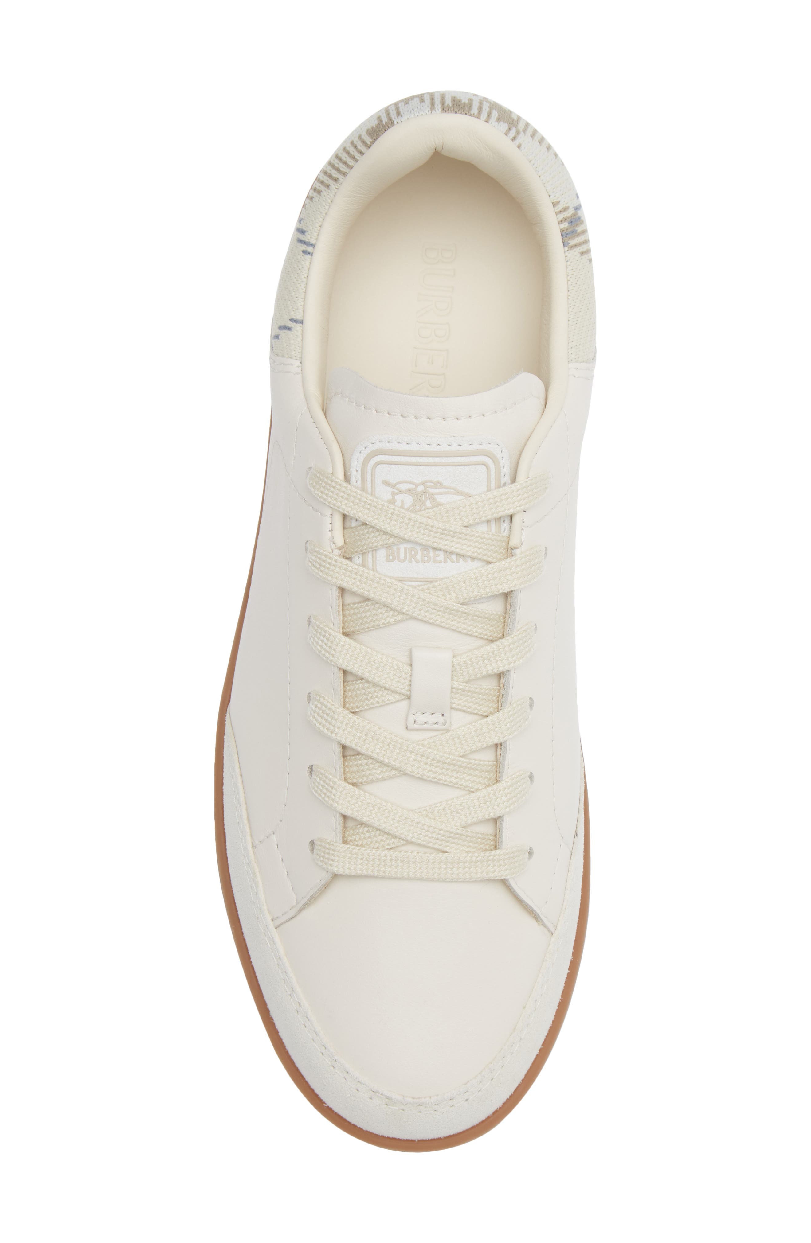Burberry Set Check Low Top Sneaker, Alternate, color, Dove Beige/ Sesame Be