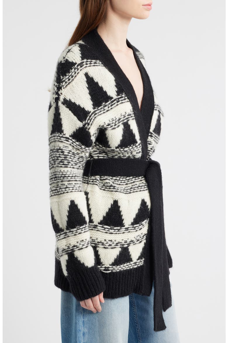 Fregolano Tie Front Longline Cardigan, Alternate, color, OPEN MISC