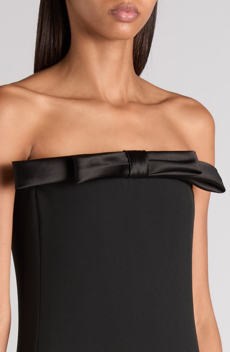 TOM FORD Strapless Crepe Cocktail Dress, Alternate, color, Black