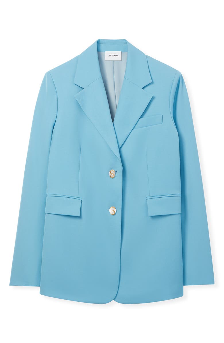 St. John Collection Wool Twill Blazer, Alternate, color, 