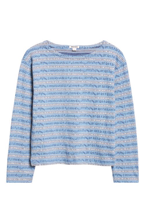 Bode Lyric Jacquard Stripe Long Sleeve T-shirt In Multi