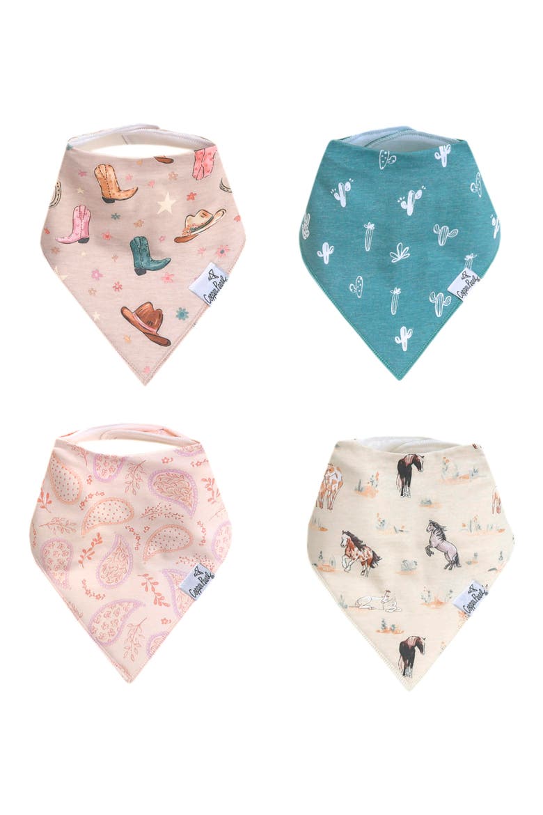 Cheyenne Assorted 4-Pack Bandana Bibs, Alternate, color, CHEYENNE