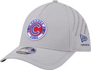 New Era Men's New Era Gray Chicago Cubs Patch 39THIRTY A-Frame M-Crown Perforated Flex Hat