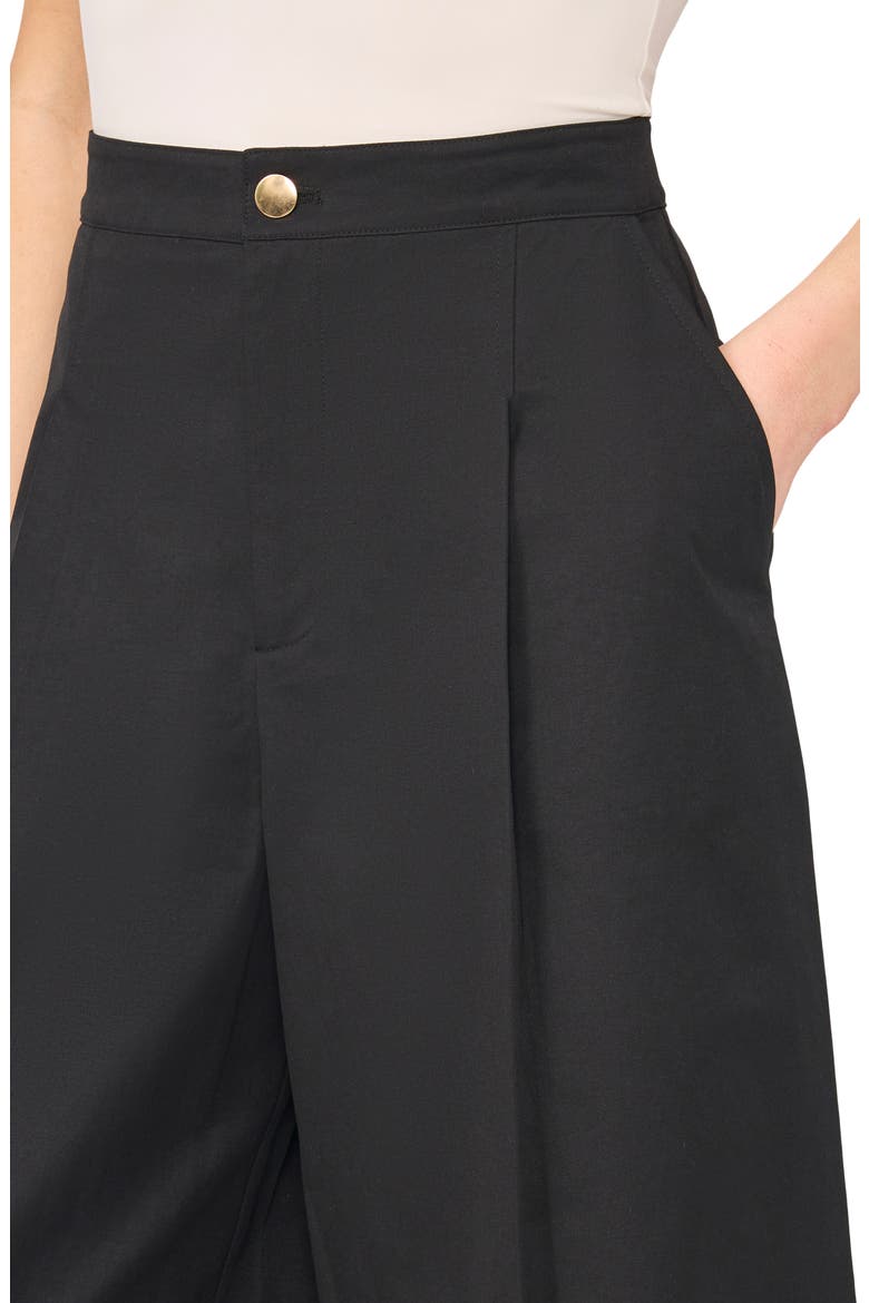 High Waist Wide Leg Culottes, Alternate, color, BLACK