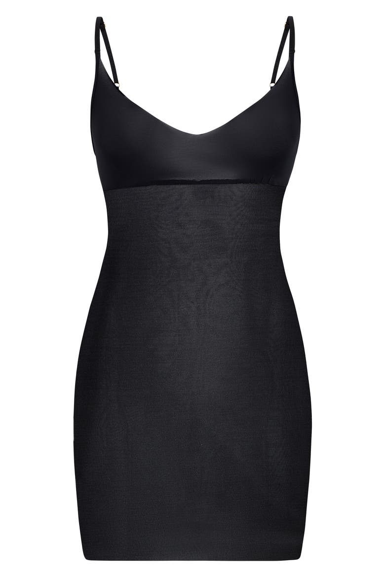 Featherlight Control Shaper Slip, Alternate, color, BLACK