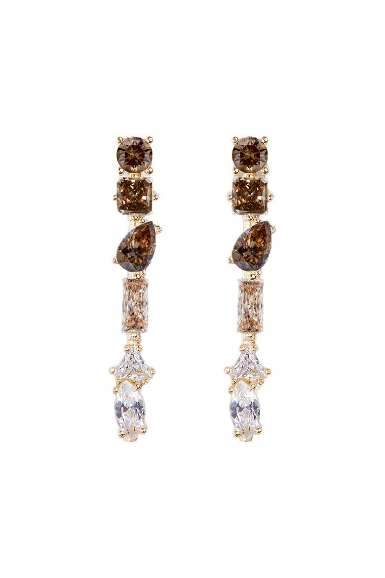 Julie M Earrings, Main, color, Brown Ombré