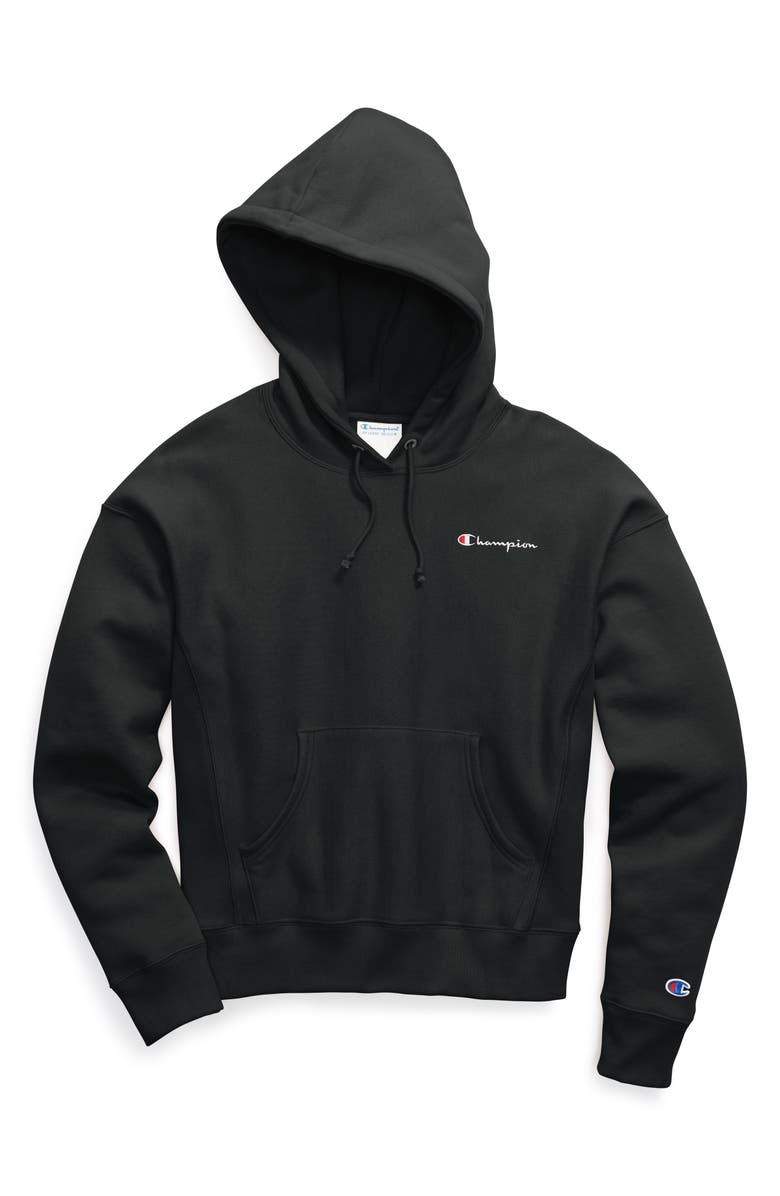 Champion Reverse Weave<sup>®</sup> Logo Drawstring Hoodie, Alternate, color, 