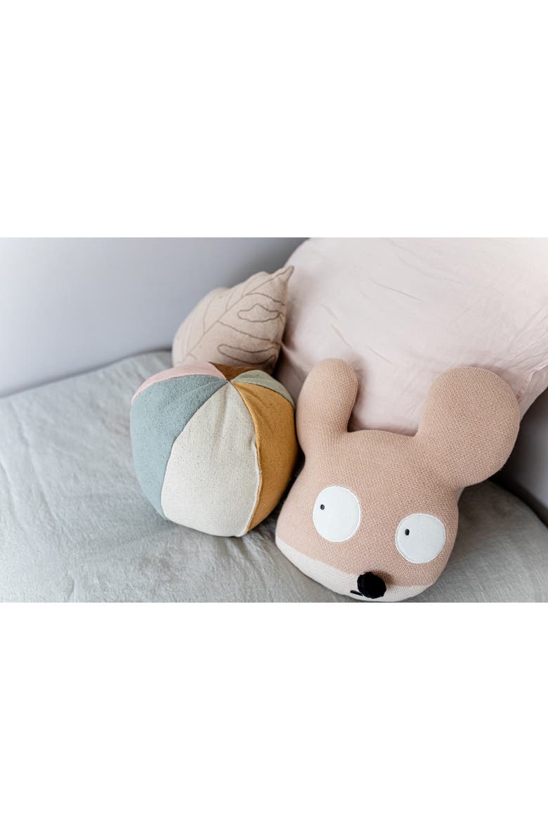 Lorena Canals Beach Ball Cushion, Alternate, color, Vintage Nude Vintage Blue