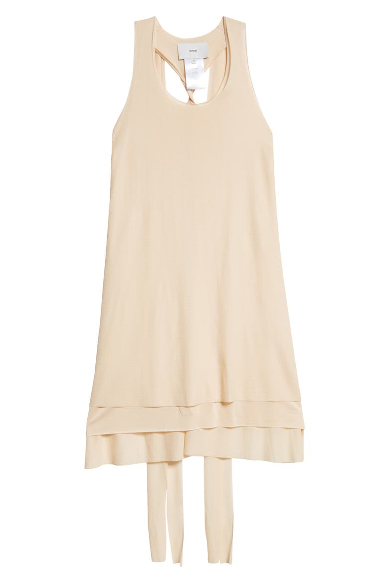 Tiered Sheer Tank Minidress, Alternate, color, BEIGE