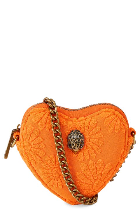 Micro Heart Leather Crossbody Bag