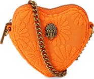 Kurt Geiger London Micro Heart Leather Crossbody Bag