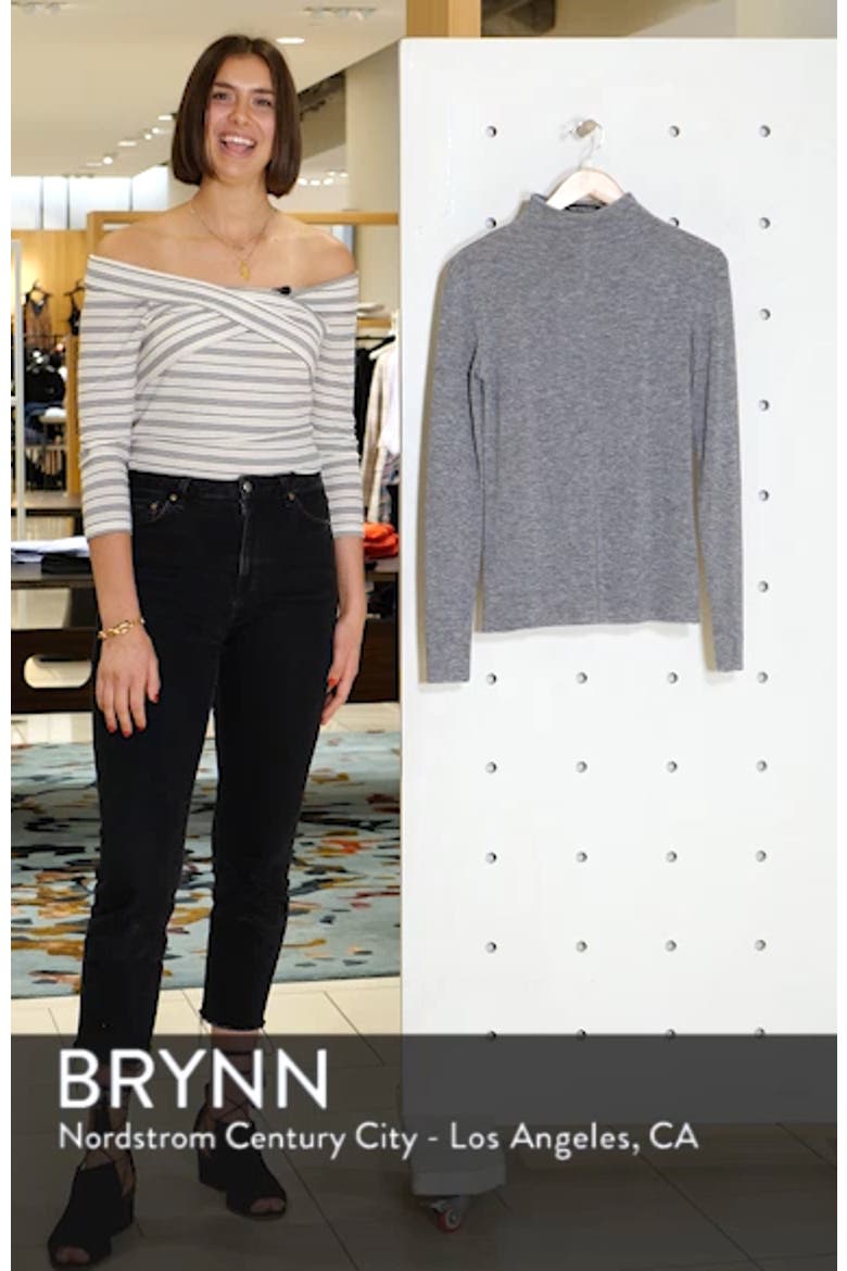 Center Seam Mock Neck Top (Nordstrom Exclusive) video