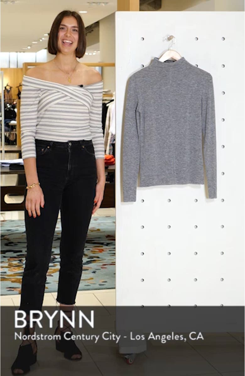 Center Seam Mock Neck Top, sales video thumbnail