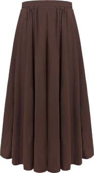 Oddli Pleated Poplin Skirt