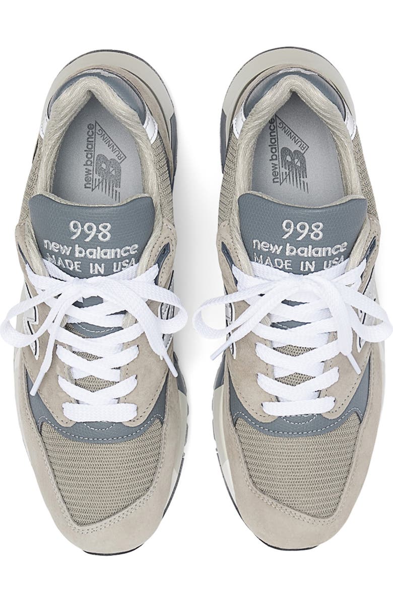 New Balance Gender Inclusive Made in USA 998 Sneaker, Alternate, color, Grey/ Silver