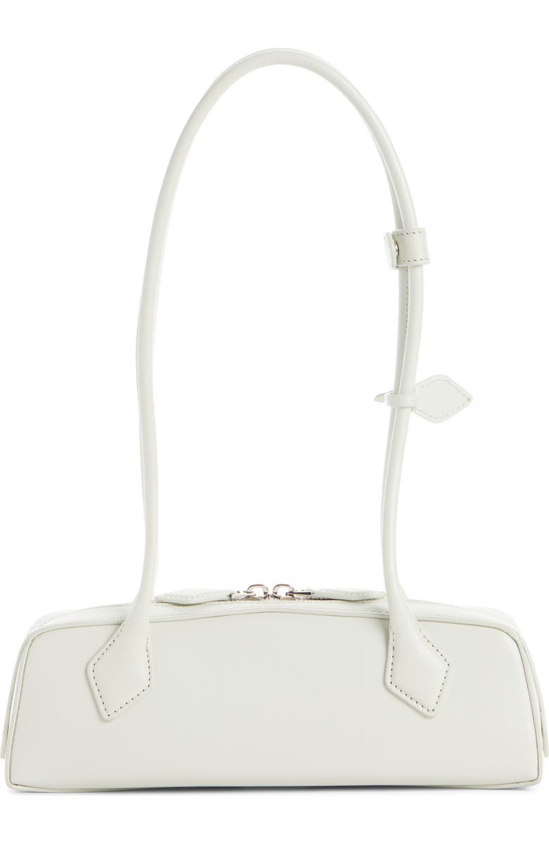 Alaïa Small Le Teckel Leather East/West Shoulder Bag, Alternate, color, Naturel