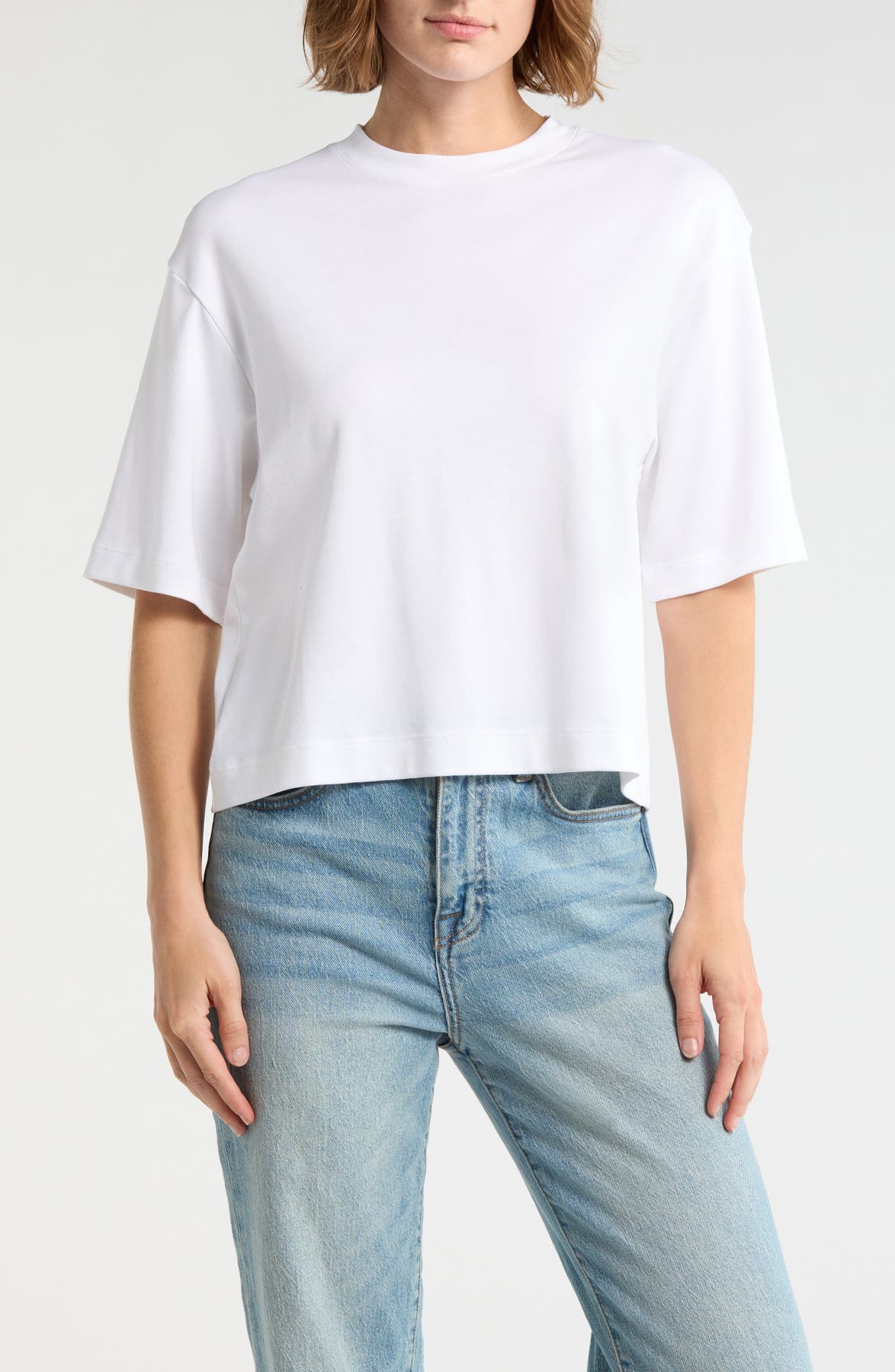 Vince Wide Sleeve Crop T-Shirt