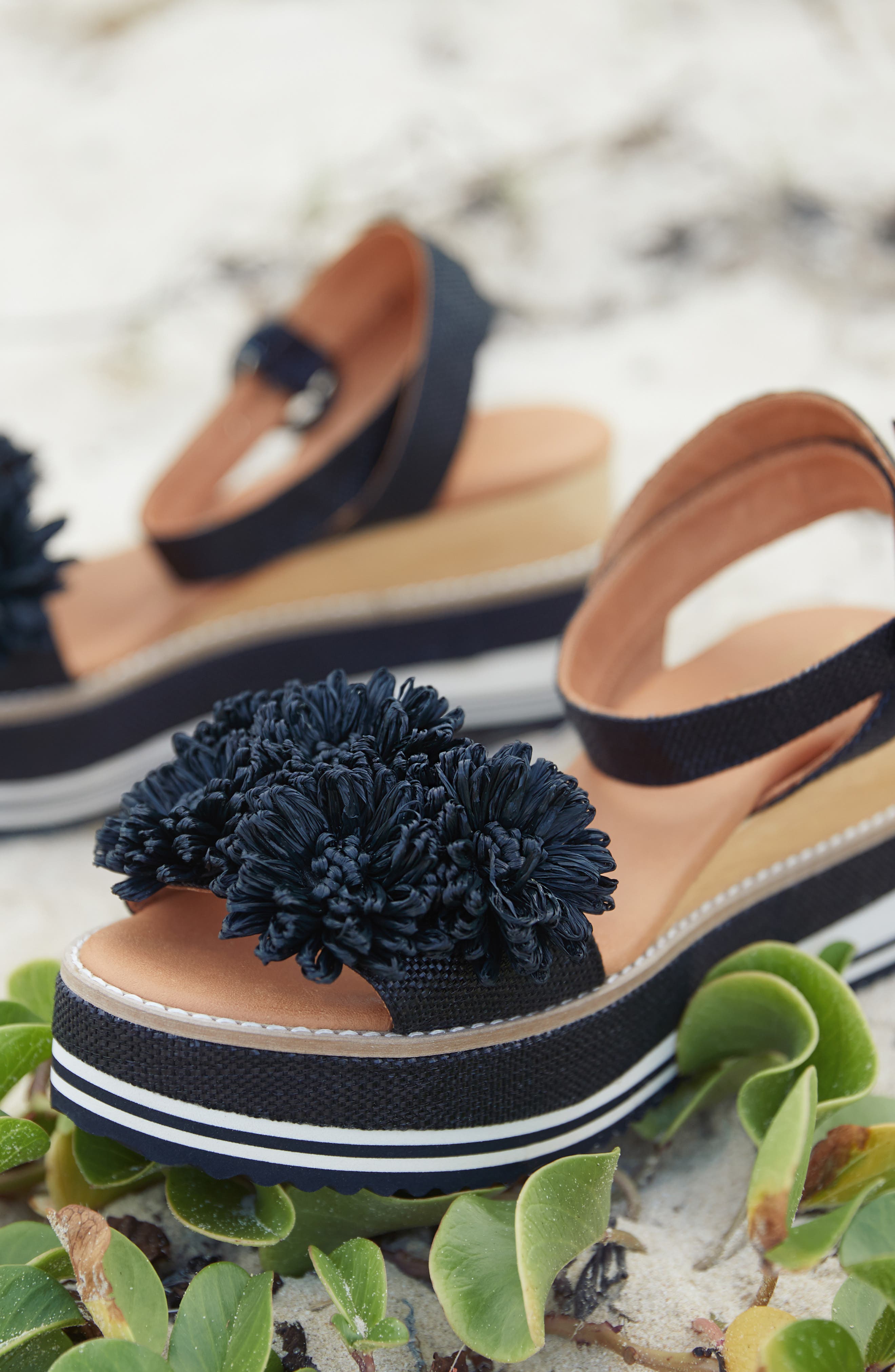 André Assous Clara Platform Wedge Slide Sandal, Alternate, color, 