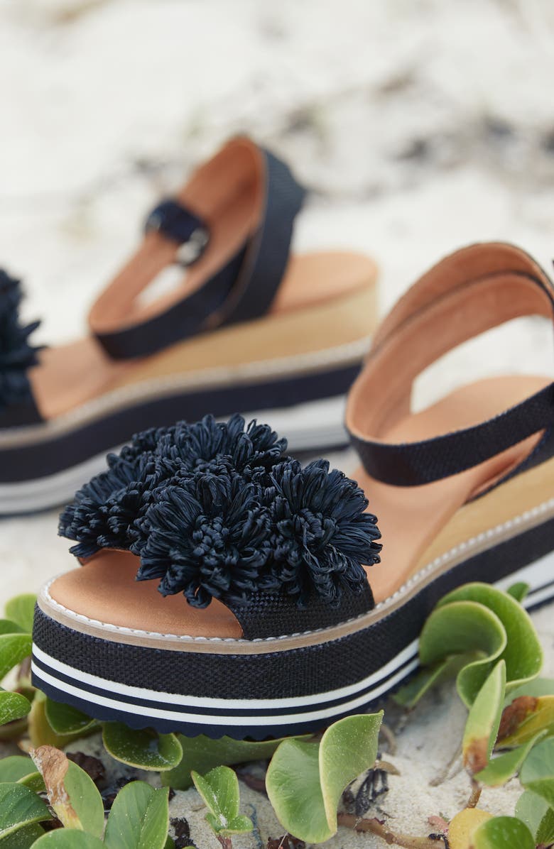 André Assous Clara Platform Wedge Slide Sandal, Alternate, color,