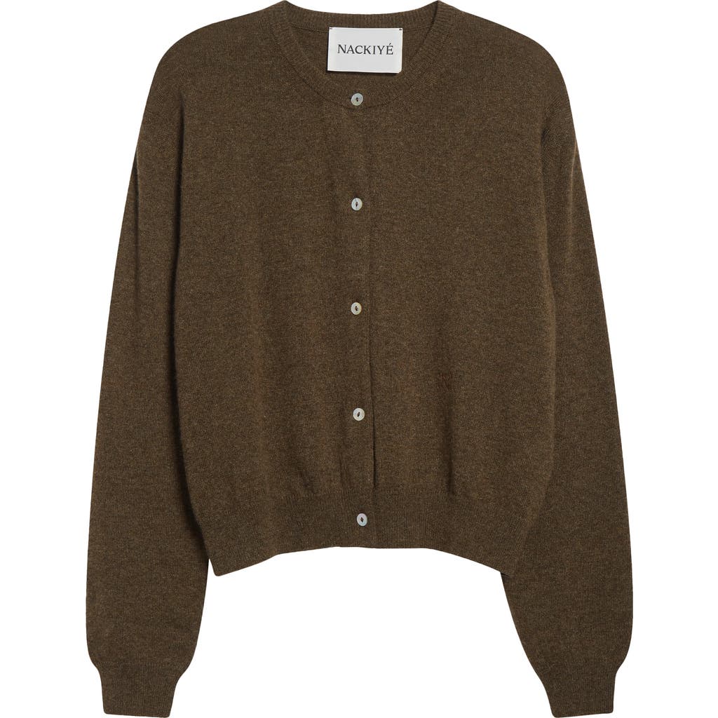 Nackiyé Nackiyè Sea Shell Cashmere Cardigan In Brown