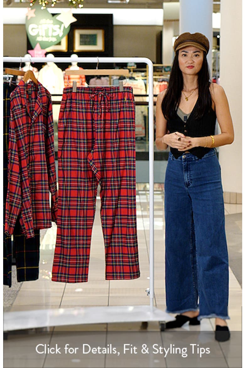 Yarn Dyed Plaid Flannel Pajama Pants video