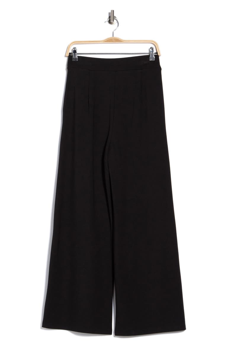 Side Buckle Wide Leg Pants, Alternate, color, BLACK