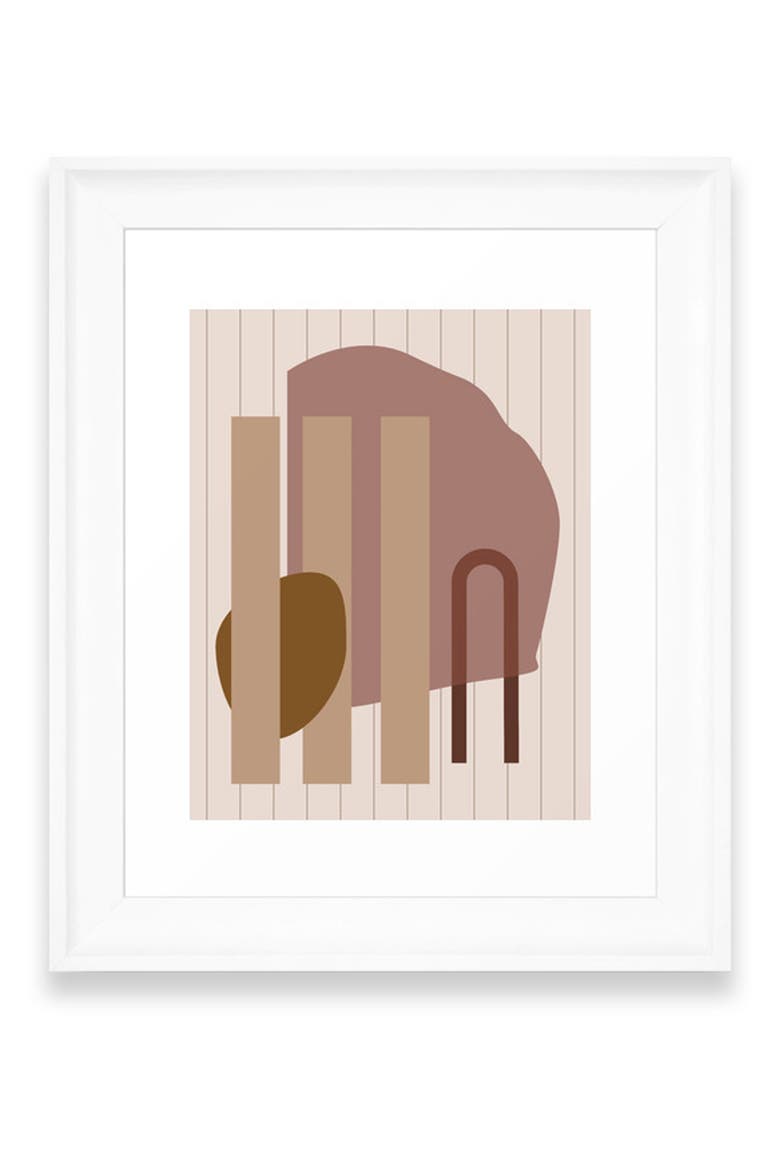 Shape Study 25 Art Print, Main, color, WHITE FRAME- 8X10