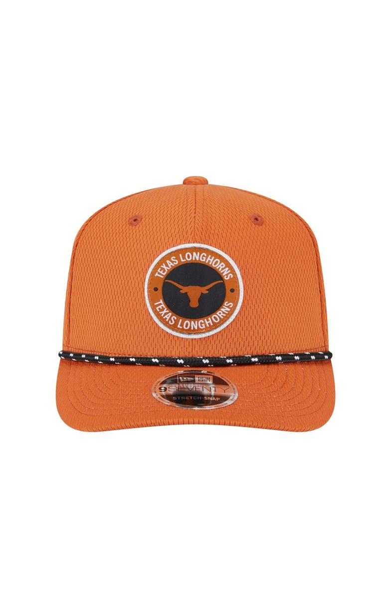New Era Men's New Era Texas Orange Texas Longhorns COOLERA 9SEVENTY Rope Stretch-Snap Hat, Alternate, color, Burnt Orange
