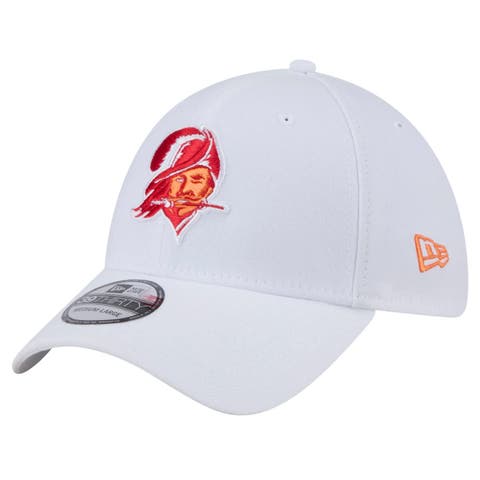 Men's New Era White Tampa Bay Buccaneers Throwback 39THIRTY Flex Hat