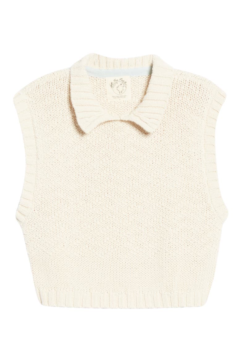Winding Road Crop Sweater Tank, Alternate, color, NATURAL