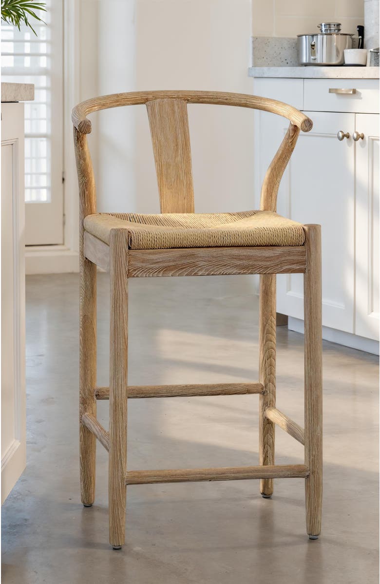 Dovetail Furniture Rami Danish Cord Counter Stool, Alternate, color, Natural