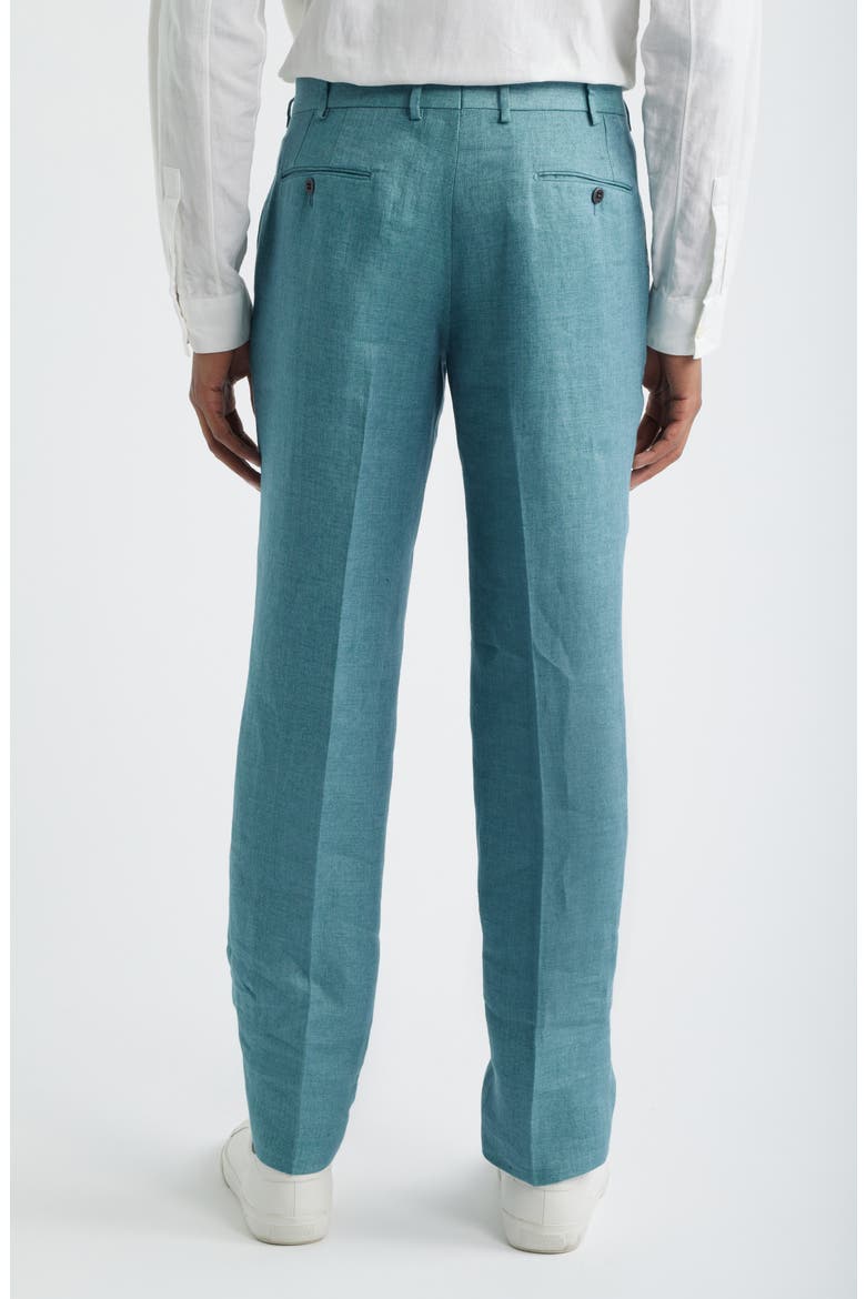 Parker Linen Pants, Alternate, color, TURQUOISE