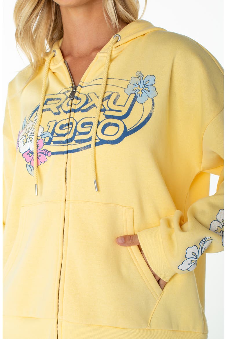 Sundown Zip Graphic Hoodie, Alternate, color, GOLDEN HZE