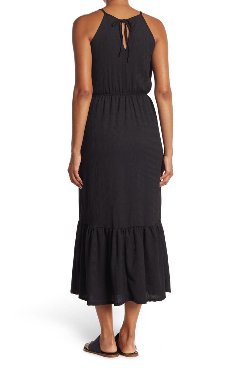 Lush Ruffled Tiered Halter Dress, Alternate, color,