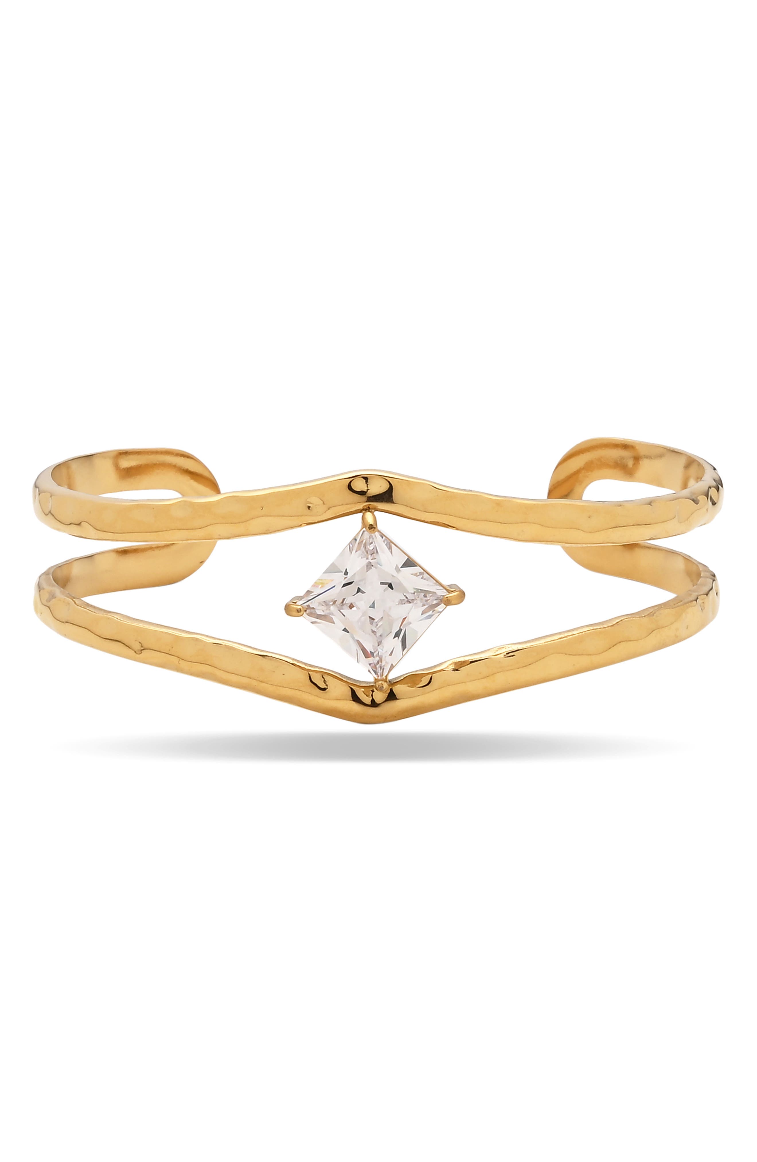 Golden Prism Cuff Bracelet