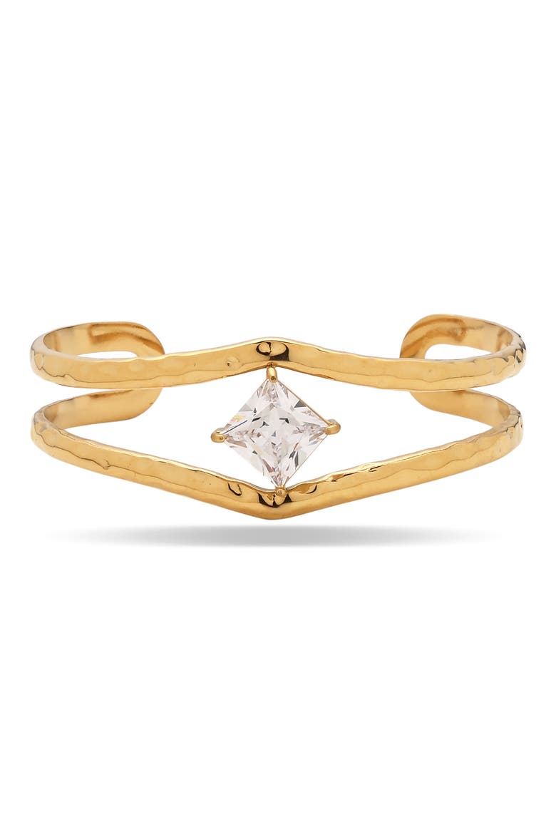Golden Prism Cuff Bracelet, Main, color, GOLD