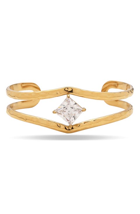 Golden Prism Cuff Bracelet