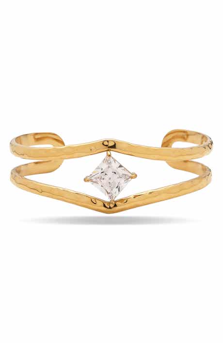 Golden Prism Cuff Bracelet