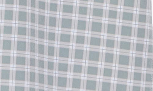 14TH & UNION 14TH & UNION GRID PRINT SHORT SLEEVE PERFORMANCE BUTTON-UP SHIRT