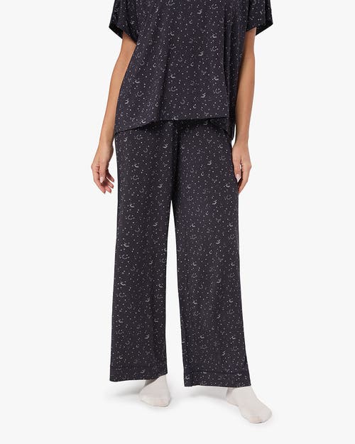 Weworewhat Wide Leg Pants In Drk Navy/ivory