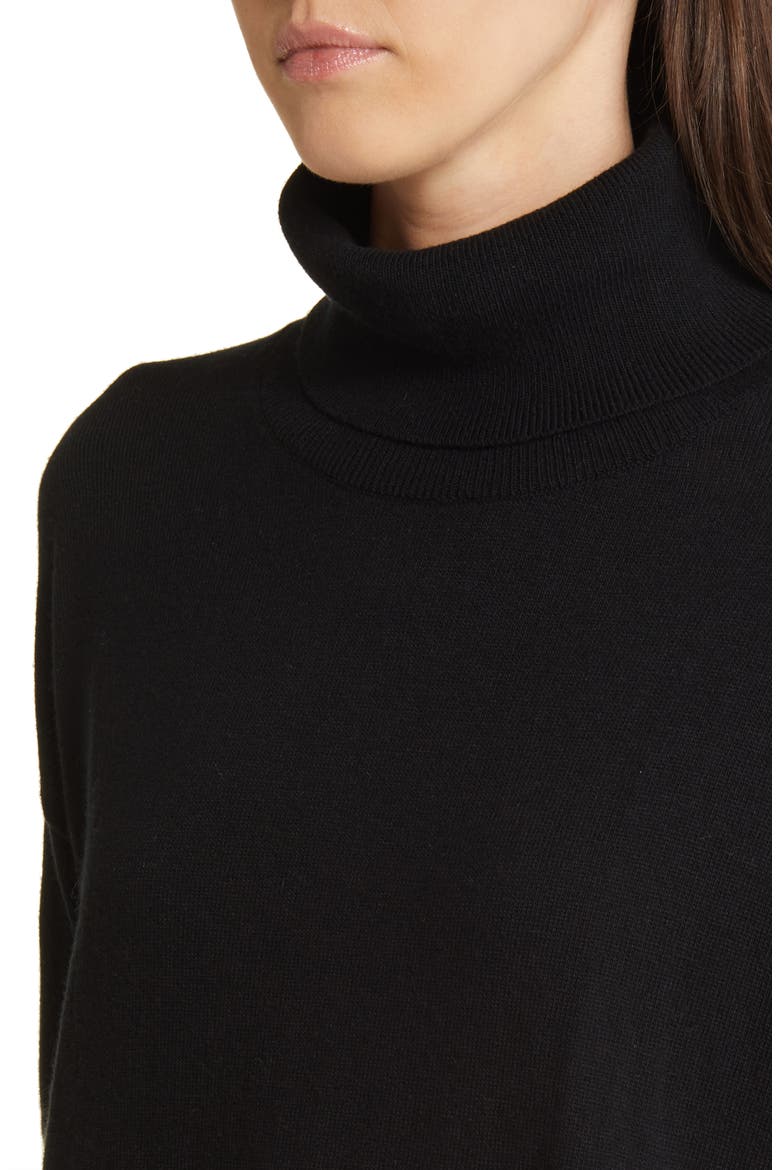 Turtleneck Sweater, Alternate, color, BLACK