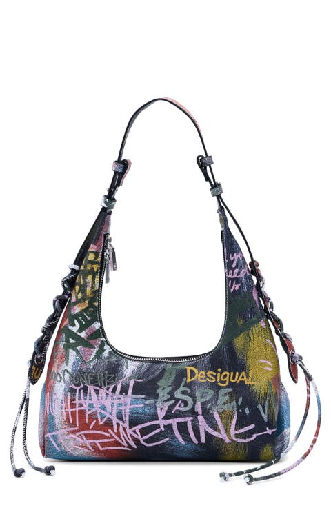 Graffiti Logo Shoulder Bag
