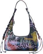 Desigual Graffiti Logo Shoulder Bag
