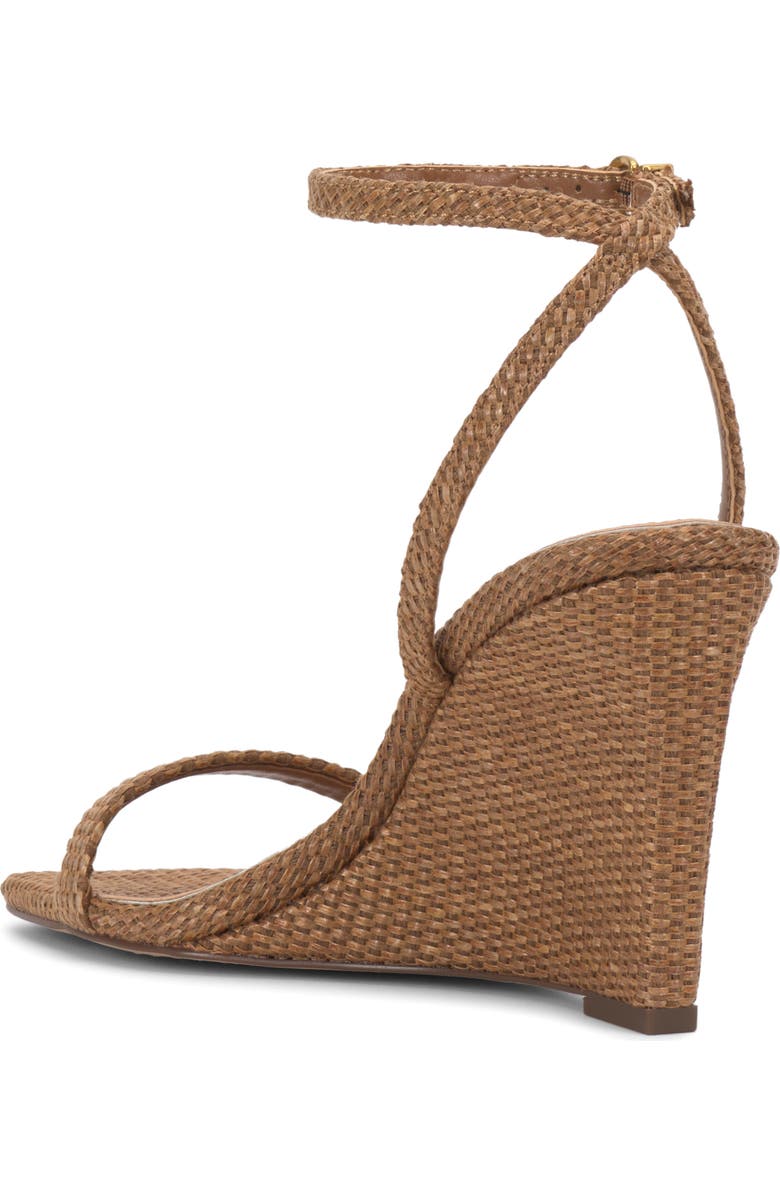 Vince Camuto Ambee Ankle Strap Wedge Sandal, Alternate, color, Golden Walnut