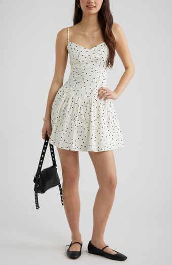 Polka Dot Cotton Minidress