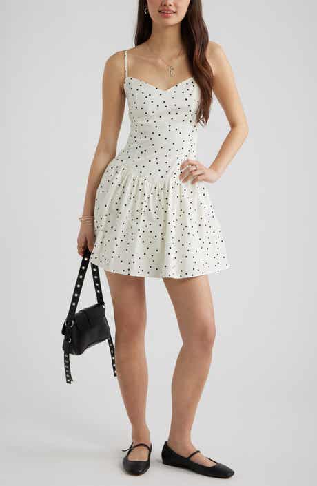 Polka Dot Cotton Minidress